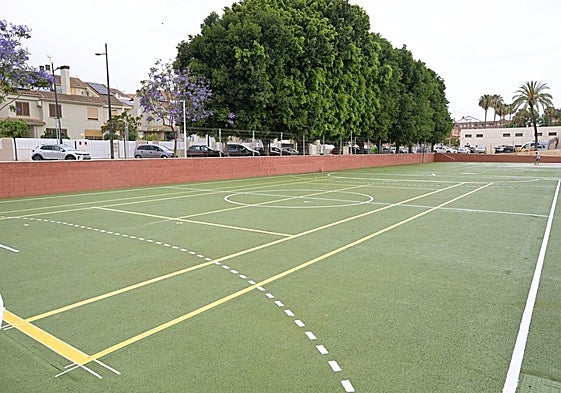 Pista reconstruida por el Ayuntamiento.