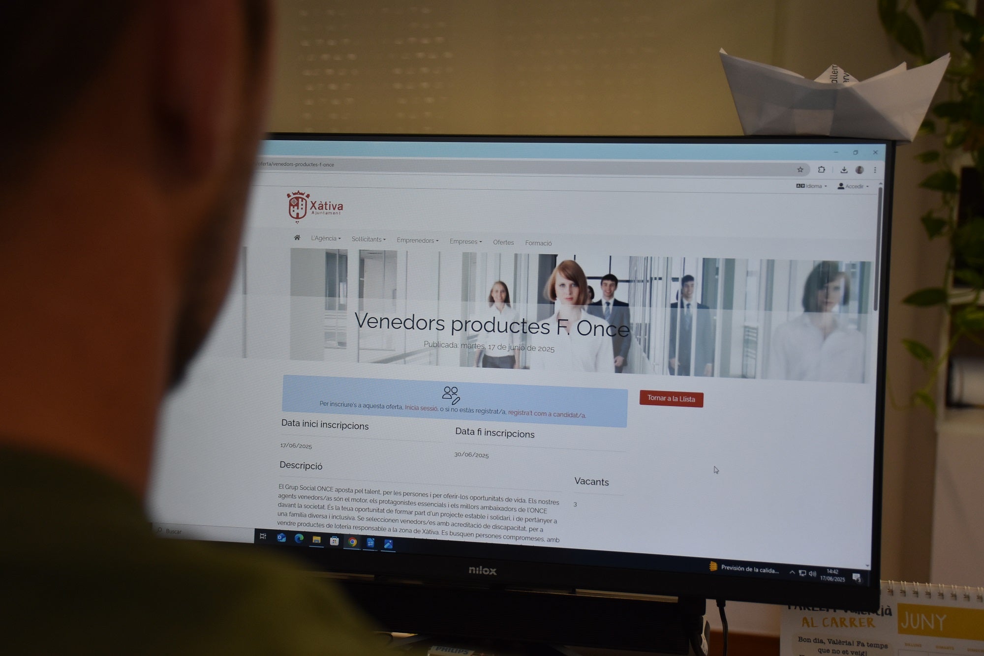 Portal de empleo de Xàtiva.