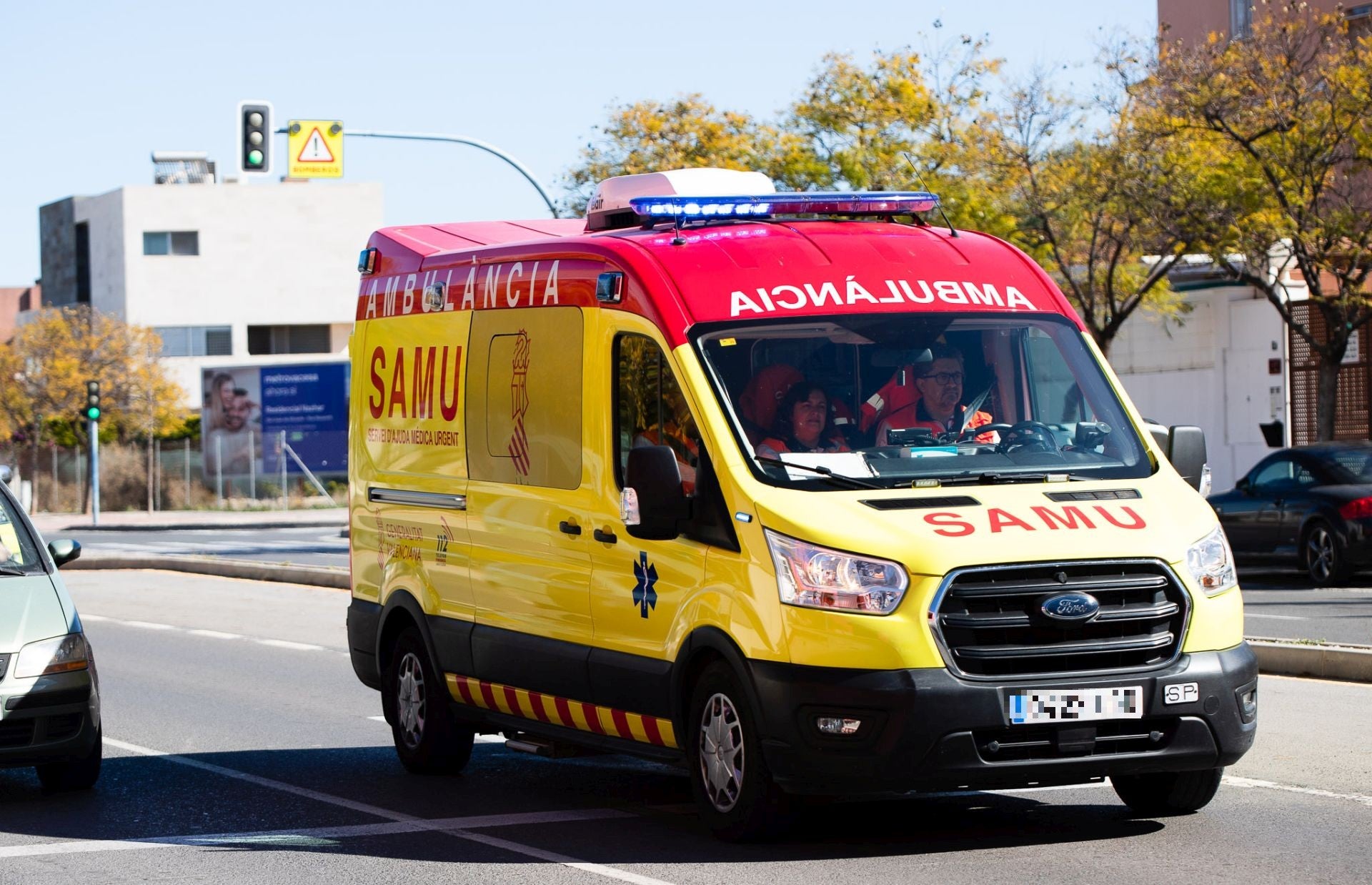 Una ambulancia del SAMU en una imagen de archivo.