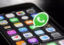 Aplicación WhatsApp en el móvil.