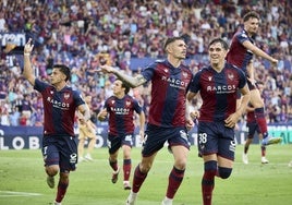 El Levante, en el último partido de la temporada.