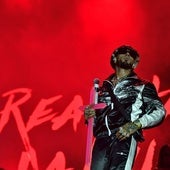 El cantante Anuel AA en un concierto.