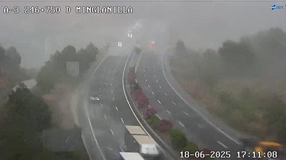 Las tormentas descargan con fuerza y granizo en la provincia de Valencia