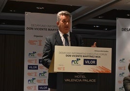 Martínez Mus en un momento de su intervención.