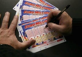 Un boleto de Euromillones, en una imagen de archivo.