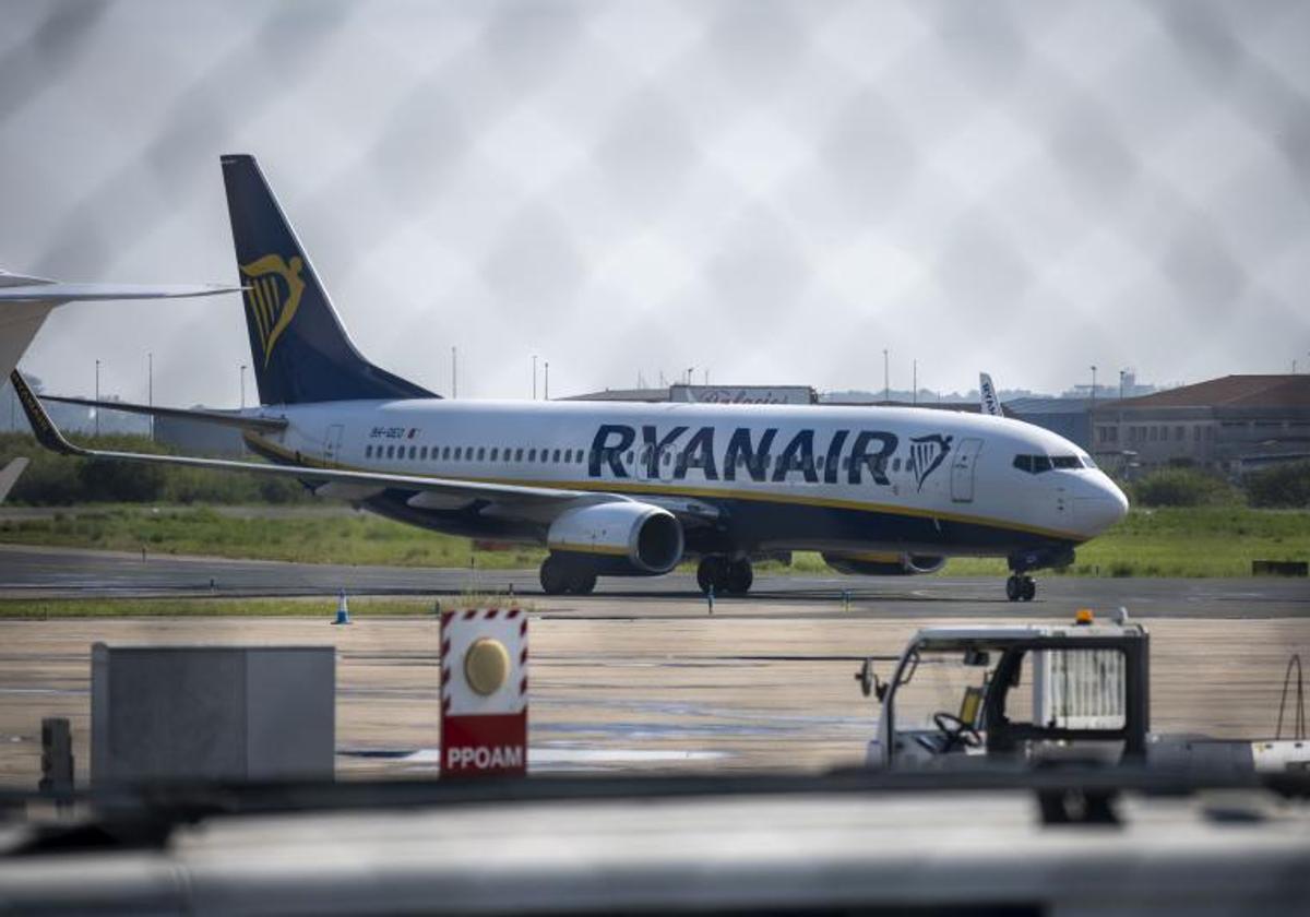 Un avión de Ryanair, en una imagen de archivo.