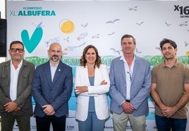 La alcaldesa de Valencia junto a los primeros ediles de Beniparrell y Sedaví y los concejales de Algemesí y Cullera en el IV Simposio de LAS PROVINCIAS.