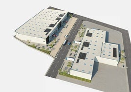 Recreación vista desde el aire del proyecto de Chancerygate.
