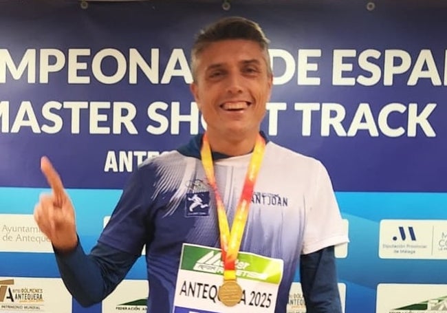 Uno de los atletas masters del Club Atletisme Sant Joan.