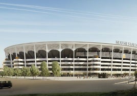 Recreación del Nou Mestalla.
