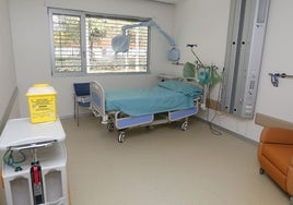 Cama de las que se vacían en un hospital en verano.