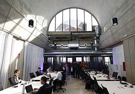 Trabajadores de IBM en The Terminal Hub.