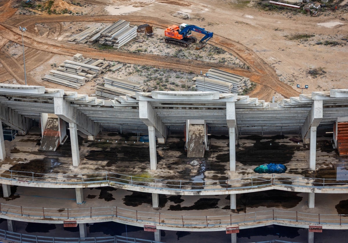 Las obras del Nou Mestalla.