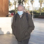 Rafa Rubio, a su llegada a la Ciudad de la Justicia.