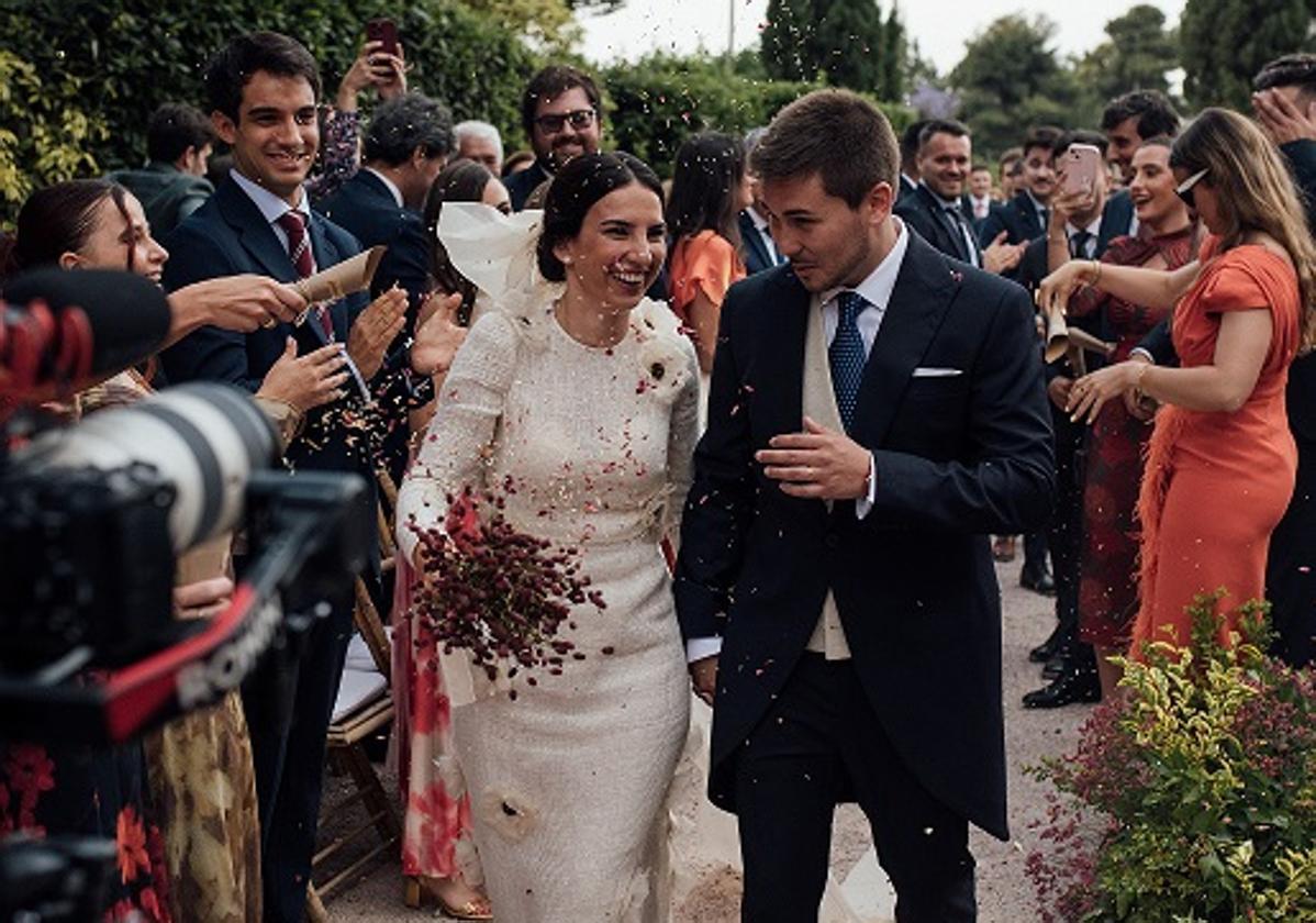 Paloma Hernández y Marcos Vidal, en el Huerto de San Vicente.