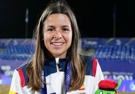 Jennifer Pedro, con la selección.