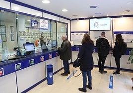 Una administración de lotería, en una imagen de archivo.