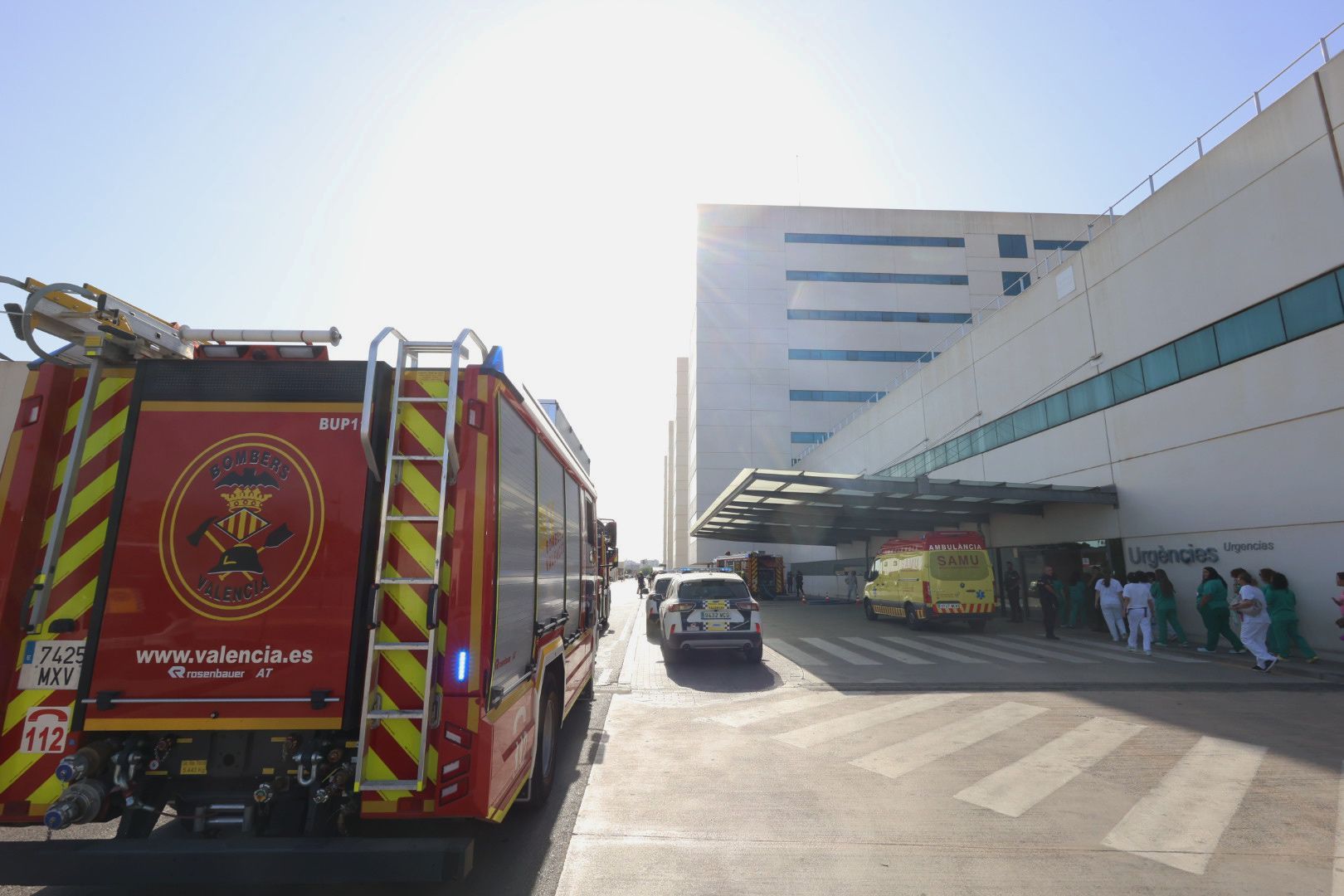 FOTOS | Incendio en el Hospital La Fe de Valencia