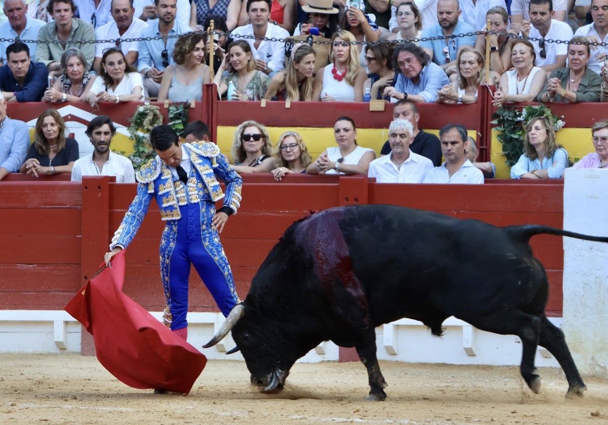 Manzanares, en un momento de su faena en Alicante.