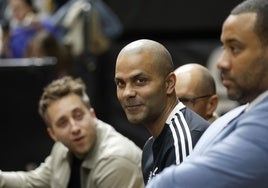 Tony Parker, durante su última visita a la Fonteta.