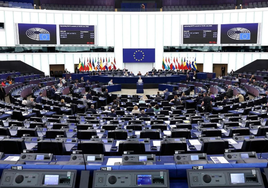 Imagen del Parlamento Europeo este miércoles.