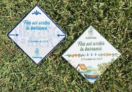 Los dos modelos de azulejos que repartirá Catarroja a los vecinos