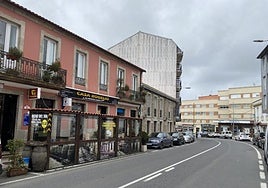 Calle de Baio (A Coruña), donde ha tocado La Bonoloto hoy.