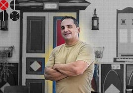 Héctor Betancur en el restaurante Delicias El Paisa