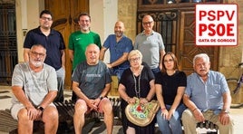 Foto de familia de la ejecutiva socialista de Gata de Gorgos.