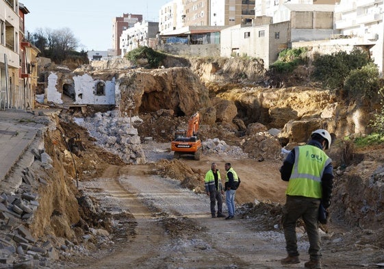 Obras de reconstrucción de la dana en Chiva.