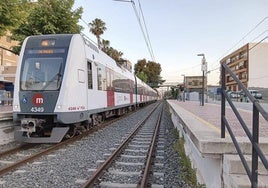 Unidad de Metrovalencia en pruebas, el pasado miércoles, en Picassent.