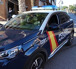 Un coche patrulla de la Policía Nacional.