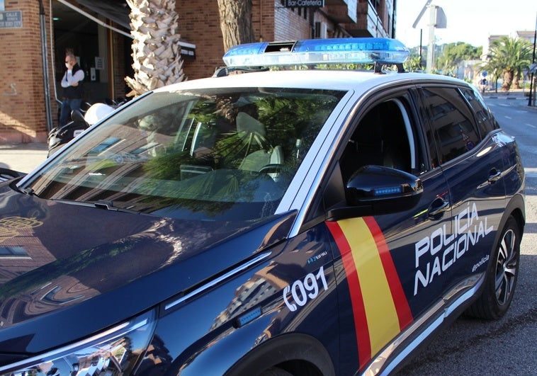 Un coche patrulla de la Policía Nacional.