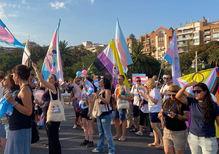 Marcha del Orgullo en Valencia, este sábado.