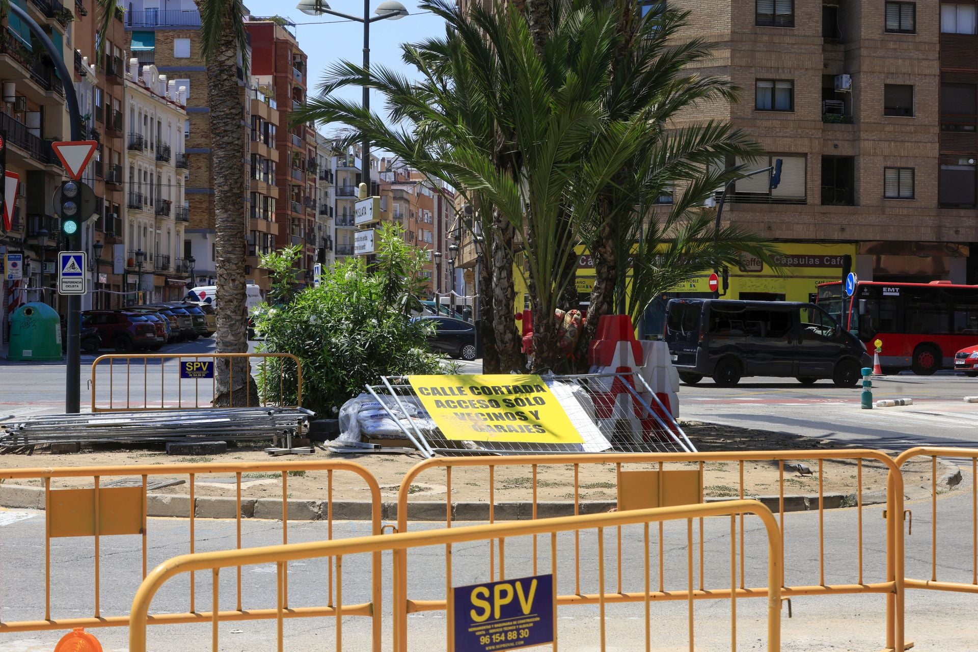 FOTOS | La avenida Pérez Galdós, lista para arrancar las obras de remodelación