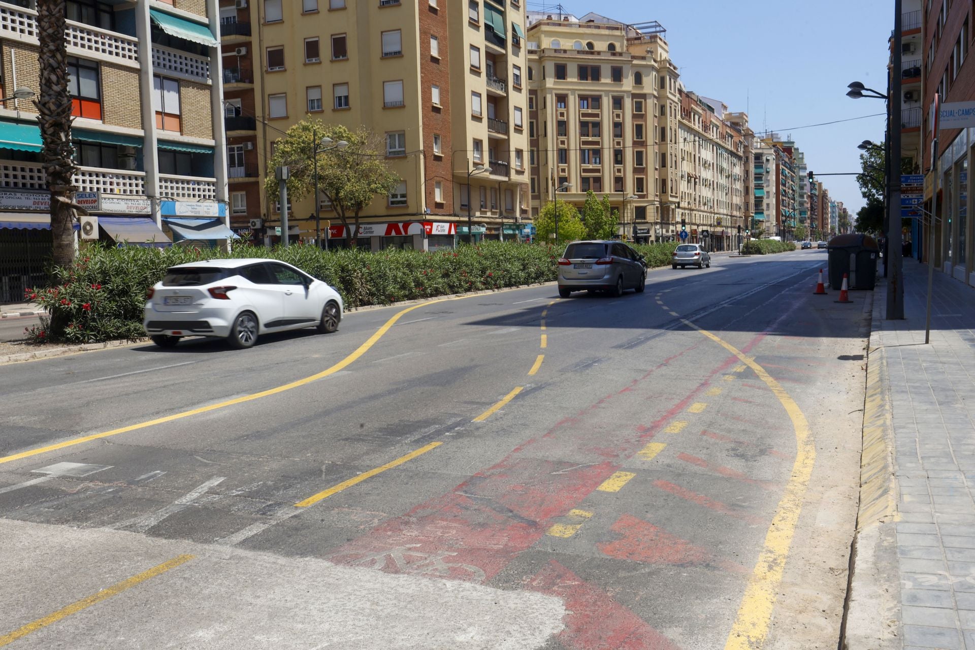 FOTOS | La avenida Pérez Galdós, lista para arrancar las obras de remodelación