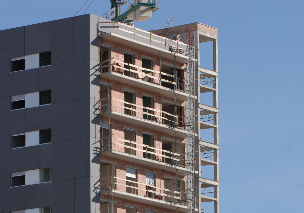 Construcción de un edificio en Valencia
