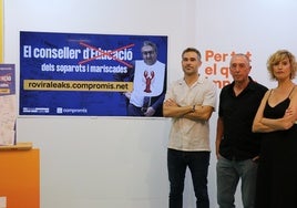 Gerard Fullana, Joan Baldoví y Verónica Ruiz.
