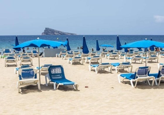 Playa de Levante de Benidorm.
