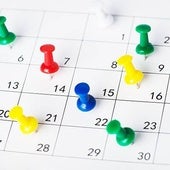 Calendario laboral en una imagen de archivo.
