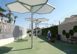 Figuración de la pasarela peatonal.