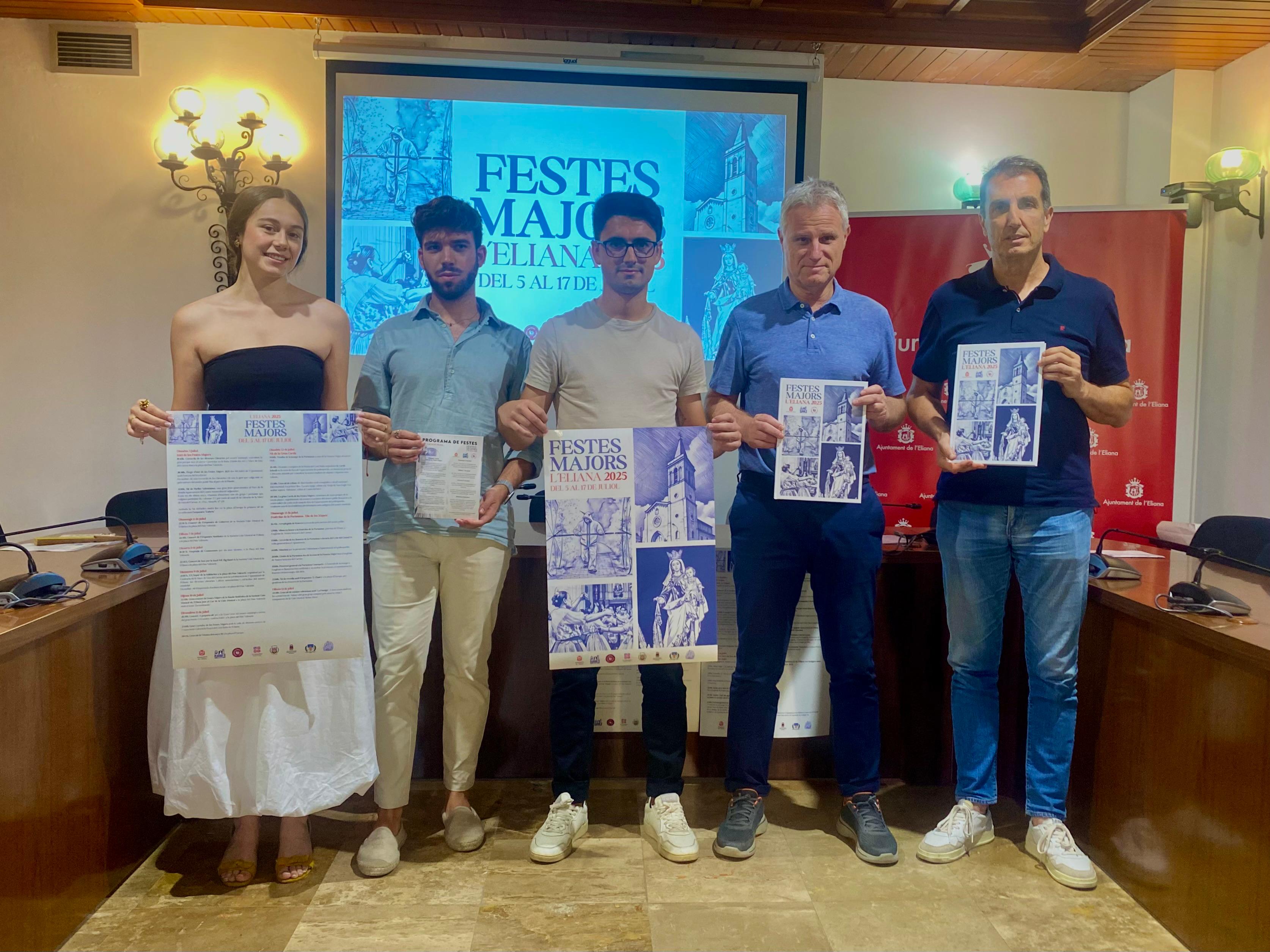 Presentación de los actos festivos.