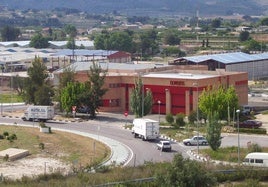 Vista del parque de bomberos de Ontinyent.