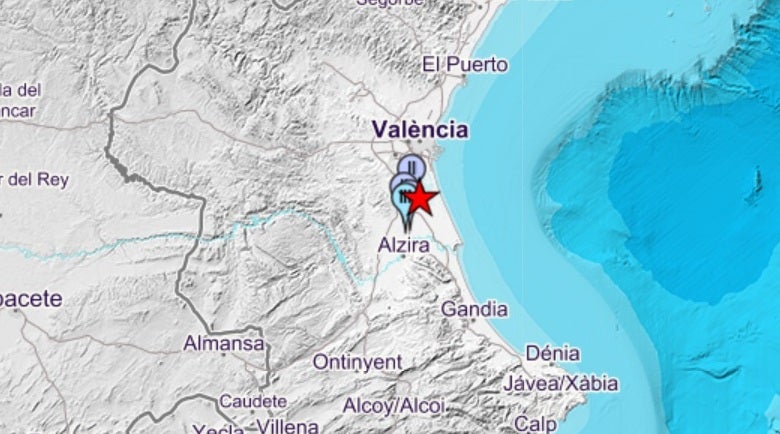 Tres terremotos en menos de una hora hacen temblar la tierra en la Ribera y l'Horta Sud
