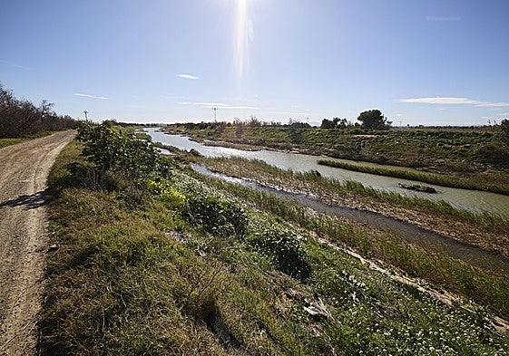 Entrada del barranco del Poyo en la Albufera.