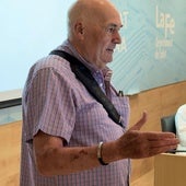 Gervasio Ortiz participa en un acto en el hospital La Fe de Valencia.