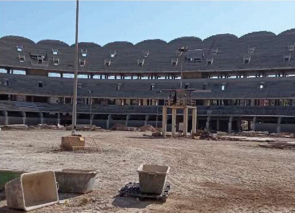 Interior del nuevo estadio del Valencia.