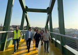 Apertura oficial de la pasarela peatonal este miércoles.