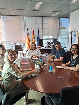 Un momento de la reunión.