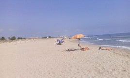 Playa entre Xeraco y Tavernes.